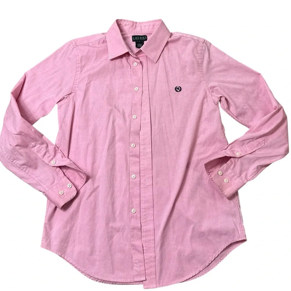 Lauren Ralph Lauren | Pink Button-Down Shirt for Kids Boys Size 18 Like New